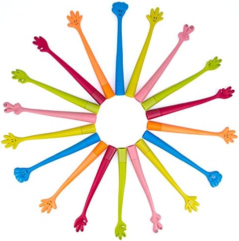 Creative Ballpoint Pen WOCLHJ Finger Shape Bendable Ball Pen 12Pcs Pen Curious Kids Toys School Stationery Office Supplies Stationery