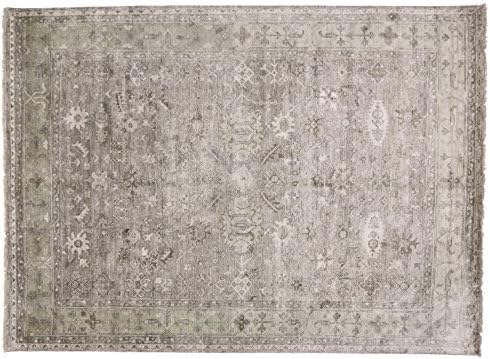 New Oushak Hand Knotted Wool Area Rug From India 8' 9" X 12'