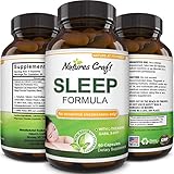 Best Natural Revitalizing Sleep Formula - End Fatigue - Supports Deep Uninterrupted Sleep - Non Addictive Supplement - Magnesium + L-Theanine + GABA - Purest Herbal Ingredients - By Natures Design