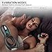 UTIMI Cock Ring Vibrators,Vibrating Silicone Penis Ring Double Loop with Testicle Ring Clitoris Stimulator,9 Vibration Modes Wireless Remote Control for Couple or Solo Play