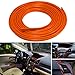 GOADROM Car Interior Moulding Trim,3D DIY 5 Meter Flexible Interior Exterior Decoration Moulding Trims Strips line Stickers for Auto Accessories(Orange)……