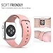 MoKo Apple Watch Band Series 1 Series 2, Soft Silicone Replacement Sports Band for 38mm Apple Watch 2015 & 2016 All Models, Vintage ROSE (Not fit 42mm Versions)