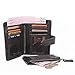CONTACTS Men's Genuine Leather Tifold RFID Wallet Organizer Checkbook Coin Pocket Clutch Purse Card Holder With ID Window