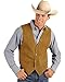 Scully Men's Suede Leather Vest Brown Medium