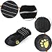 Petilleur Waterproof Dog Shoes Breathable Paws Protector Anti-Skid Dog Boots with Reflective Strap Pet Winter Warm Snow Boots for Small, Medium and Large Dogs (#6)