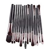 Makeup Brush Canserin 15 pcs/Sets Eye Shadow Foundation Eyebrow Lip Brush Makeup Brushes Tool (Black)