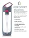KOR Sport BPA Free Water Bottle, 700mL, Hyper Pink