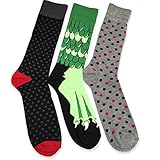 TeeHee Men's Cotton Crew Fashion Socks - 5 Pairs Packs