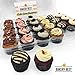 [12 Pack] BakeryBest Cupcake Carrier keeps 24 Cupcakes | Plastic Holder, Container, Storage Tray | Interlocking Trays | Disposable, Reusable | Transport 288 cupcakes or muffins | Unhinged Lid