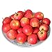 Voberry® 50 Pcs Home Furnishing Artificial Apple Plastic Ecorative Fruit Photographic Props (Red)