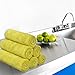 SINLAND All-purpose Microfiber Cleaning Cloths Wiping Highly Absorbent & Lint Free Dusting Rags for Home and Kitchen 12Inchx12Inch Chartreuse 6 Pack