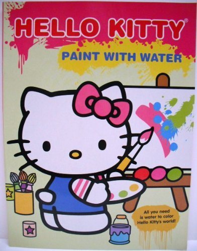 Hello Kitty Paint with Water Book - Hello Kitty at Easel