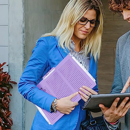 Koogel 16PCS Notes Tabbed File Folders, Lined File Folders 1/3 Cut Tab Letter Size File Folders 11.5 x 9.6 Inch Folders with Tabs 8 Vibrant Colors