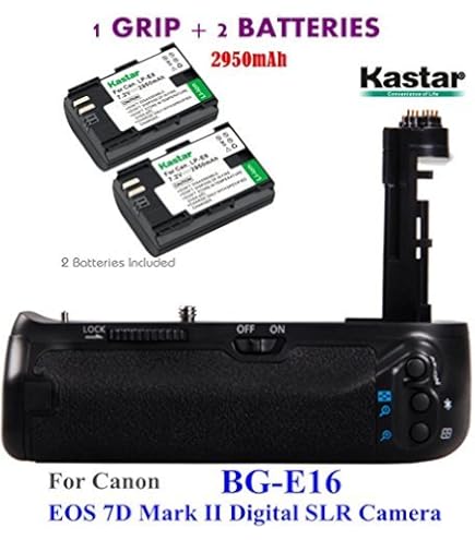 BG-E16 For Canon 7D Mark II With 2 Batteries DSTE Pro BG-E16 Vertical - View #2