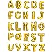 Zeato Single Alphabet Letter A Air Inflation Aluminum Foil Film Balloon [Non-Floatable] Celebration Party Multiple Occasions Home Decoration Supplies (Golden,16 inch)