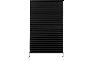 Camper Comfort Black RV Pleated Shade | Camper Blinds | RV Privacy Blinds | RV Solar Shade| Motor-Coach Shade (26" X 38")