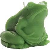 Big Dipper Wax Works Beeswax Frog Candle – Green, Hand-Sculpted Pure Beeswax, 2.5” x 3.5”, 24-Hour Burn, Eco-Friendly Unscented Candle, Whimsical Nature-Inspired Spring Décor