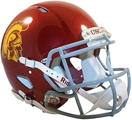 Amazon Com Riddell Usc Trojans Officially Licensed Revolution Speed Authentic Football Helmet Sports Outdoors
