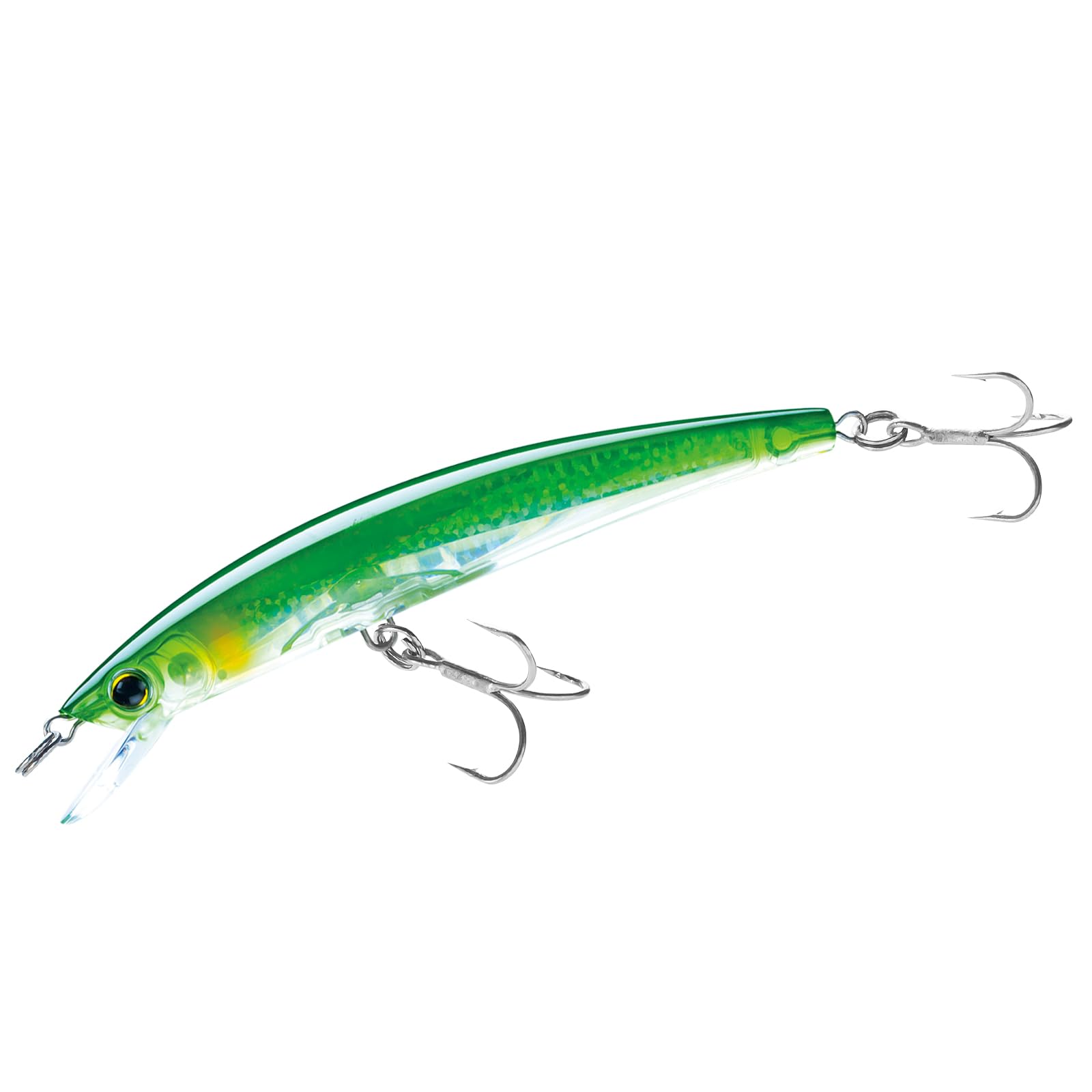 Yo-Zuri Crystal 3D Minnow Floating Lure, Green Silver, 5-1/4-Inch — image 1