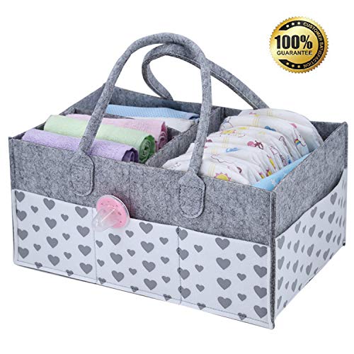 Baby Diaper Caddy Organizer And Baby Shower Gift Basket Available In