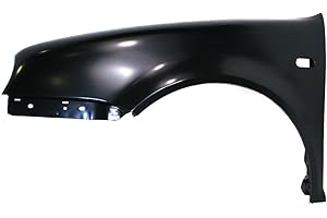 Titanium Plus Autoparts New Front Left Driver Side Fender Assembly With Side Signal Light Hole Fits 1999-2006 VOLKSWAGEN Golf VW1240126 1J0821021