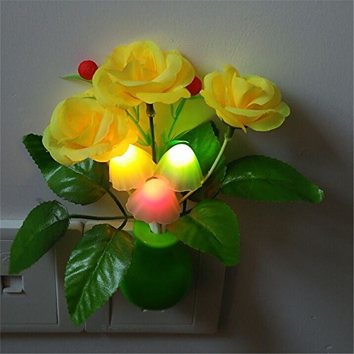 Color changing and led wall night lights mushroom artif…