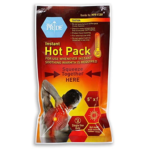 Medpride Instant Hot Packs 5" x 9" Packs, 24Pack Disposable, Instant