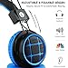 Mokata Foldable Headphones Wireless Bluetooth Headphones Over Ear Built-in Mic SD Card Slot 3.5mm Audio Jack Cable for TV PC Tablet iPhone iPod Cellphone B013 Bluethumb 3