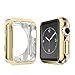 Alritz for Apple Watch Case 42mm, Soft Slim TPU Protective Case Anti-Scratch Bumper Cover for Apple Watch Series 1/2/3/Nike+/Sport/Edition, Gold primary