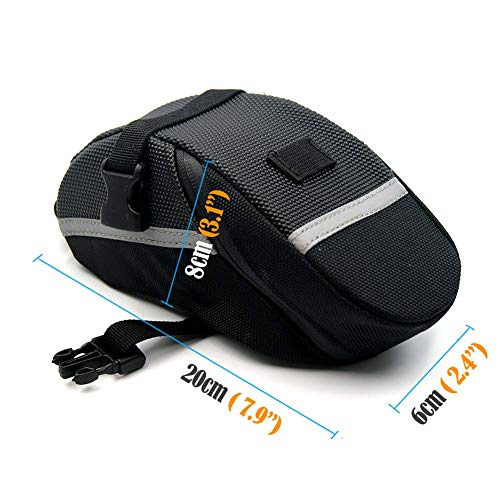 yyan Bicycle Waterproof Saddle Bag Bike Storage Seat Outdoor Cycling Tail Rear Pouch