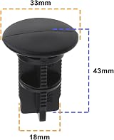 Be In Your Mind 2PCS Wheelie Bin Lid Hinge Pins 43mmx18mm 240 Litre Otto ESE view 3
