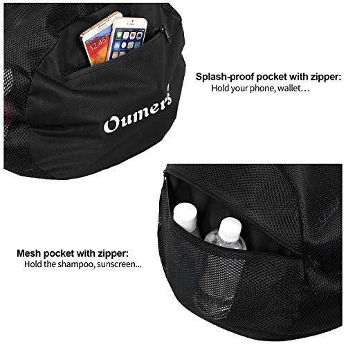 Oumers Mesh Dive Bag, Extra Large Mesh Travel Duffle for Scuba Diving and Snorkeling Gear & Equipment - Dry Bag Hold Mask, Fins, Snorkel, and More - Thumbnail 3