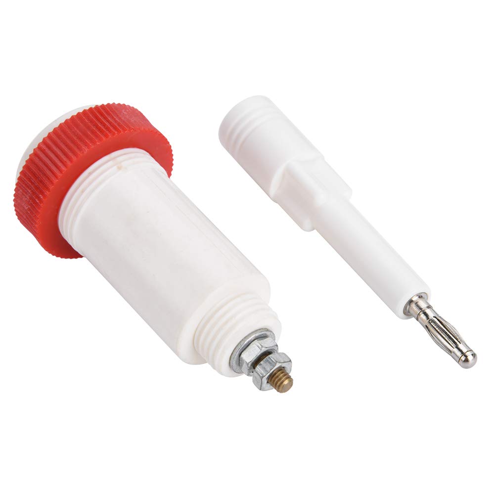 High Voltage Sockets, White and Red Banana Cross Jack High Voltage
