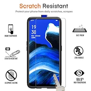 iVoler Cover per Oppo Reno2 Z/Reno 2Z / Oppo Reno2 F/Reno 2F, con 3 Pezzi Pellicola Vetro Temperato, Fibra di Carbonio… - immagine 4