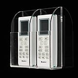 KINGSO Wall Mount Acrylic Remote Control Storage Holder Organizer.