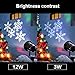 KOOT Christmas Lights, White Moving Snowflake Light Outdoor Waterproof LED Light Projector Holiday Decoration for Landscape Garden Holiday Party Decoration