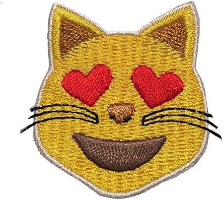 Cat velcro patch - emoji velcro patches for backpacks, hats, vests, and gear