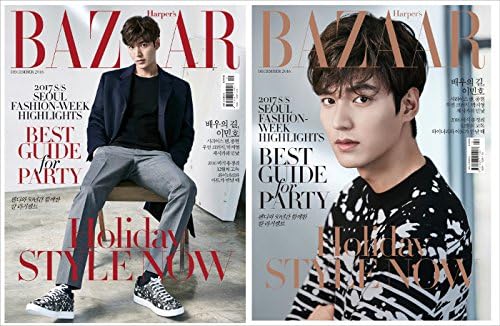 Amazon Bazaar バザー 16年12月号 韓国版 表紙２種ランダム発送 男優イ ミンホ 表紙 写真掲載 インタビュー内容 韓国雑誌 アイドル 芸能人グッズ 通販