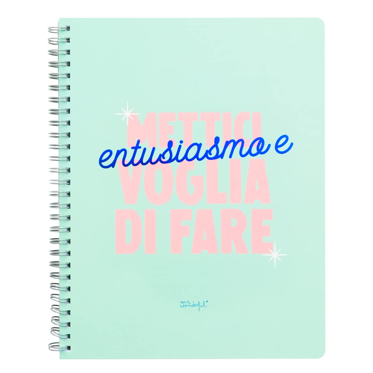 Mr. Wonderful Notebook - Put enthusiasm and desire to do