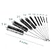 Oria Cleaning Brush Set, 8 Inch Nylon Tube Brushes with Protective Cap for Drinking Straws, Glasses, Keyboards, Jewelry Cleaning, Etc, 10 Packs