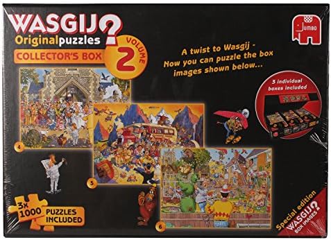 Jigsaw - Wasgij Collector's Box 2 - 3 x 1000 Pieces Ju19100 - Jumbo Bx-a3-3-t48
