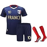 NITAFOX Soccer Jerseys for Kids Boys & Sports Fan Jerseys, Youth Futbol Training Shirt and Socks, 2-14 Years