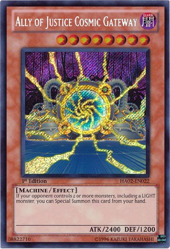 Yu-Gi-Oh! - Ally of Justice Cosmic Gateway (HA02-EN022) - Hidden Arsenal 2 - 1st Edition - Secret Rare