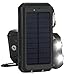 FKANT 10000mAh Solar Charger - Dual USB Solar Cell Phone Charge with 2LED Flashlight, Portable Power Bank with Compass and Carabiner for iPhone iPad and Samsung