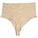 Lelinta Women High-Waisted Thong Body Shaper Boyshorts Control Brief,Nude,M(Fit For Waist:25.2