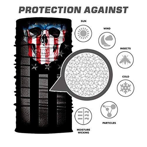 image for MIRKOO 3D Breathable Seamless Tube Face Mask, Dust-proof Windproof UV 