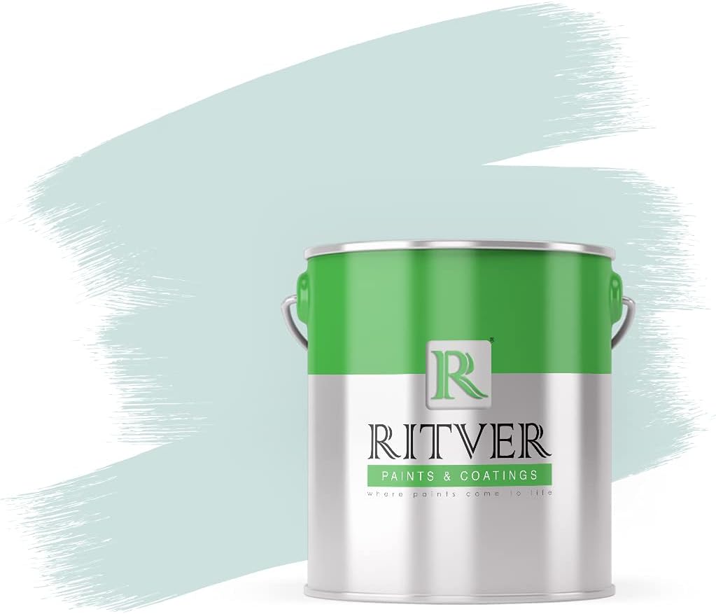 RITVER Premium waterbased Wall Paint Emulsion 3.6 Liter, Light Grey