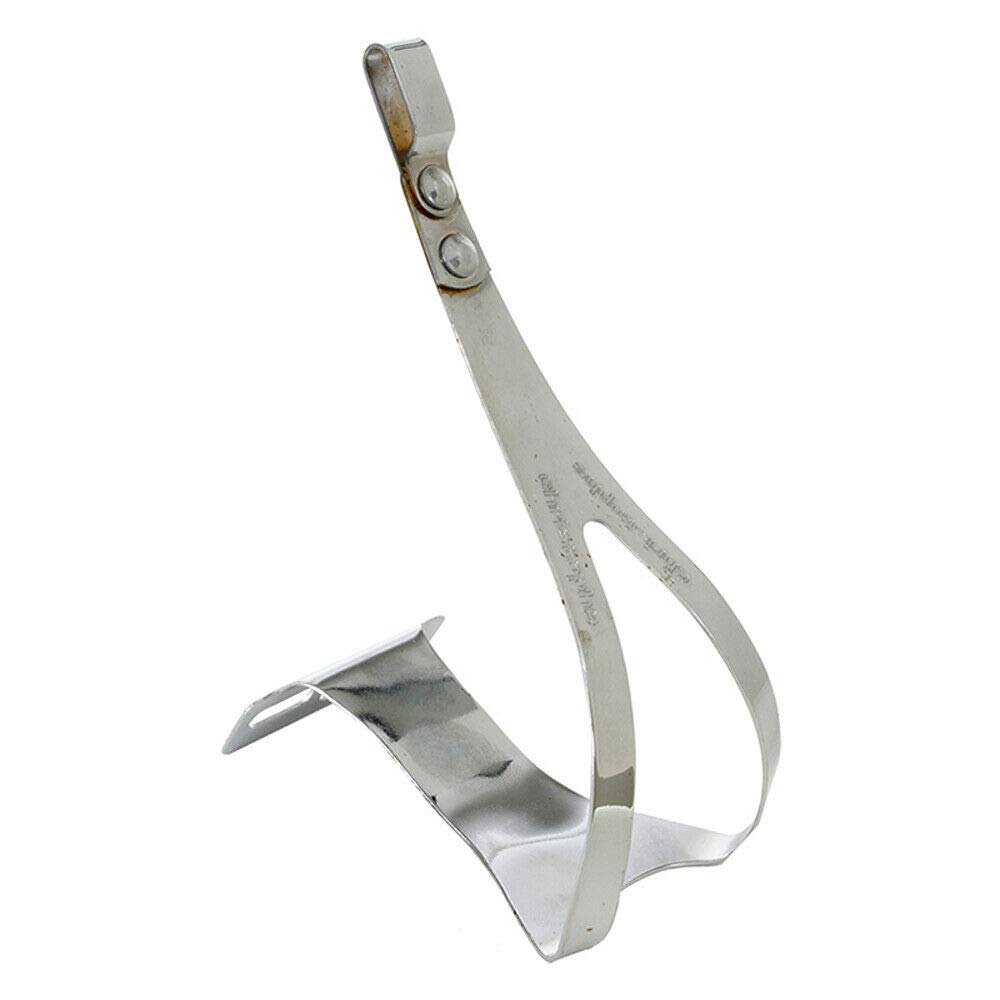 Zefal Bicycle Classic Steel Half Toe Clips, L/XL, Red