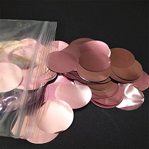 Rose Gold Confetti Balloons | 18 Pack 4 Large Foil balloons, 6 Rose Gold Confetti Pre filled, 8 Solid light Rose gold balloons | Elegant Latex Party Balloons for Weddings, Birthdays, Bridal Showers, B - Thumbnail 6