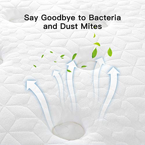 BedStory-12-Inch-Gel-Hybrid-Mattress-Queen-Black-Luxury-Spring-Mattress-Individually-Encased-Pocket-Coil-Mattress-Built-in-2-Layers-Airflow-Convoluted-Foam-Medium-Firm-Euro-Top-10-Year-Warranty